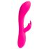 Platanomelón Lucas - uppladdningsbar vibrator med klitorisstimulator (rosa)
