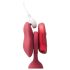 Platanomelón Mobi - Dubbelvibrator set - röd