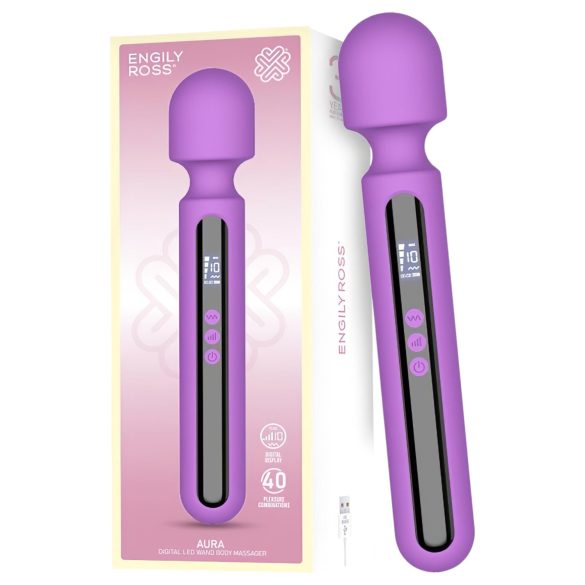 Engily Ross Aura - vibrator med uppladdningsbar massagefunktion - lila