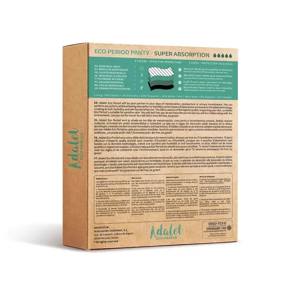 Adalet Natura Super - menstruationstrosa - svart