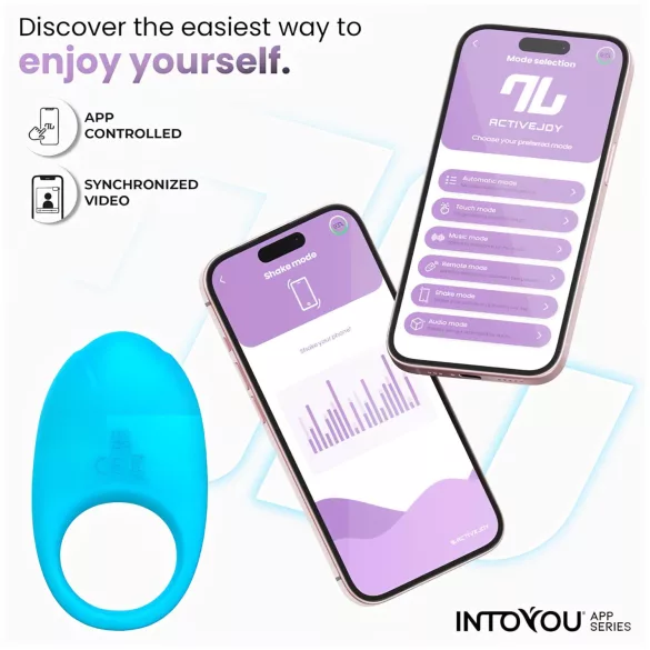 INTOYOU Ringo - smart vibrerande penisring med app (blå)