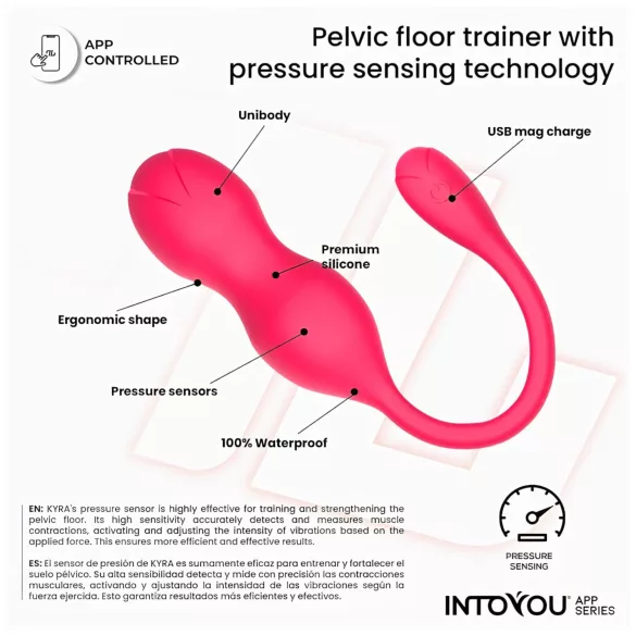 INTOYOU - Kegelkulor vibrator duo - Smart fjärrkontroll - Rosa