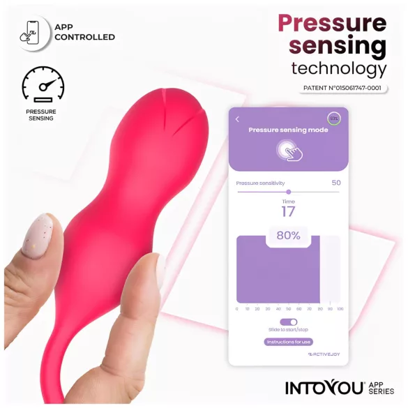 INTOYOU - Kegelkulor vibrator duo - Smart fjärrkontroll - Rosa