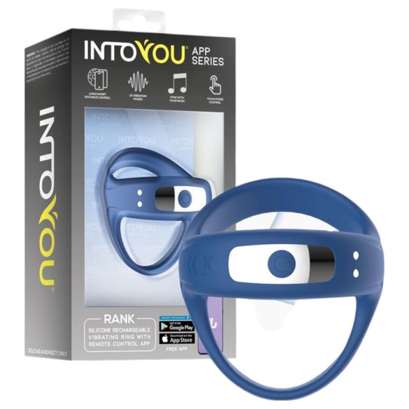 INTOYOU - smart vibrerande penis- och pungsring (blå)