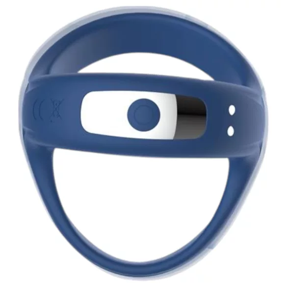 INTOYOU - vibratorring för penis och pung - smart funktion - blå