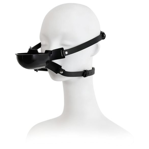 Latetobed - munsbit med dryckesflaska - svart