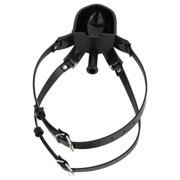 Latetobed - munsbit med dryckesflaska - svart