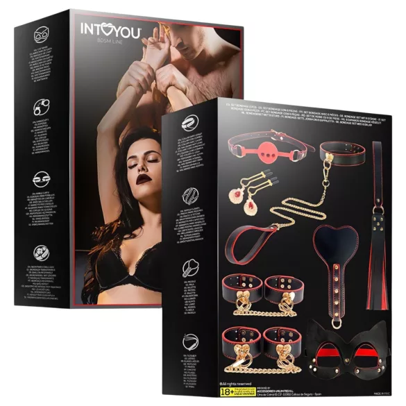 INTOYOU - BDSM set för avancerade - 8 delar - svart
