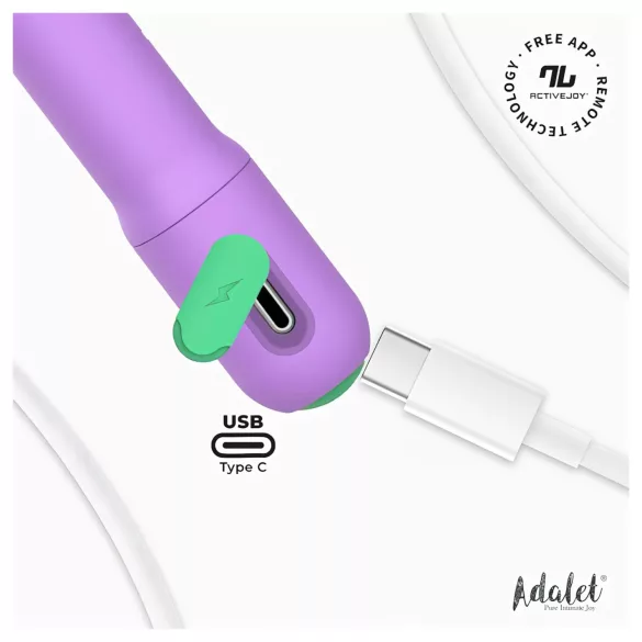 Adalet Gently - G-punkt och prostatavibrator - uppladdningsbar - lila