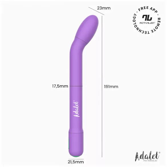 Adalet Gently - G-punkt och prostatavibrator - uppladdningsbar - lila