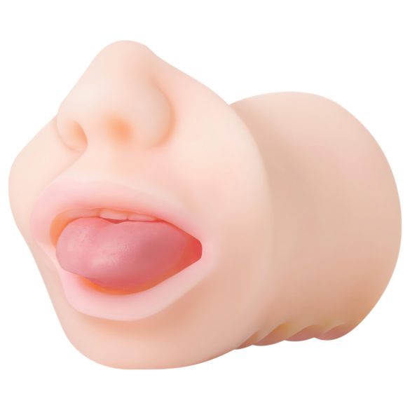 Zero Tolerance - realistisk mun masturbator - hudfärgad