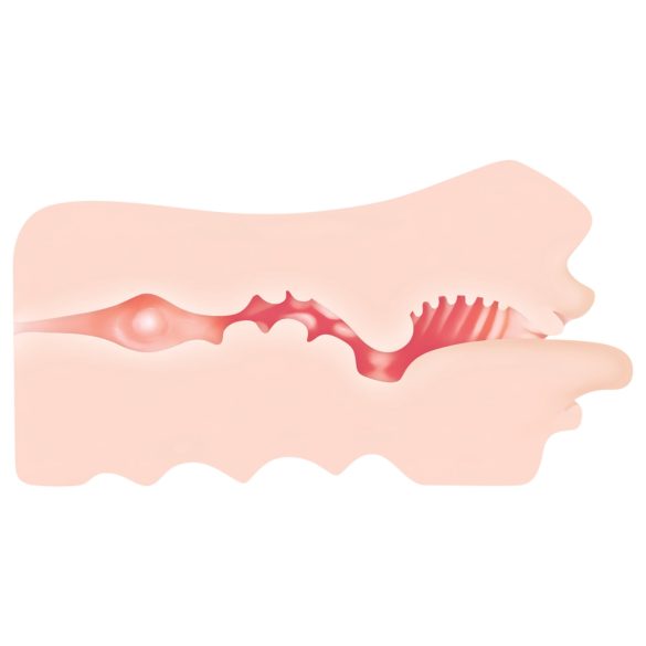 Zero Tolerance - realistisk mun masturbator - hudfärgad