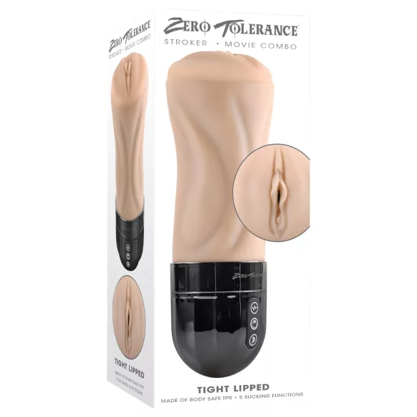 Zero Tolerance - masturbator med sug och vibration - natur