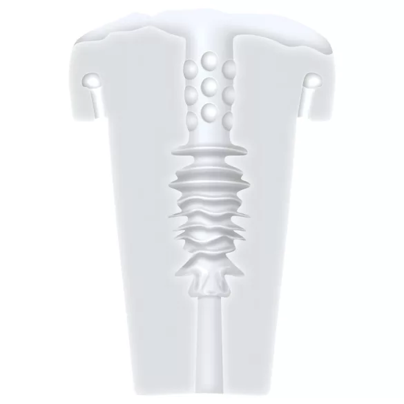 Zero Tolerance - masturberande vibrator med sugfunktion - genomskinlig