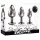 Evolved Black Gem - metall analkulor set med svart sten (silver)