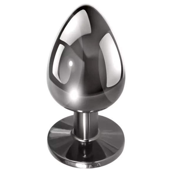 Evolved Black Gem - metall analkulor set med svart sten (silver)