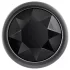 Evolved Black Gem - metall analkulor set med svart sten (silver)