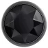 Evolved Black Gem - metall analkulor set med svart sten (silver)