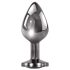 Evolved Black Gem - silver analpluggset med svart sten