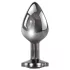 Evolved Black Gem - metall analkulor set med svart sten (silver)