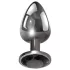 Evolved Black Gem - metall analkulor set med svart sten (silver)