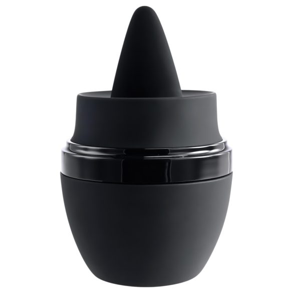 Evolved - vibrator med tunga - uppladdningsbar - svart