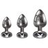Playboy - analplugg set - 3 delar - silver