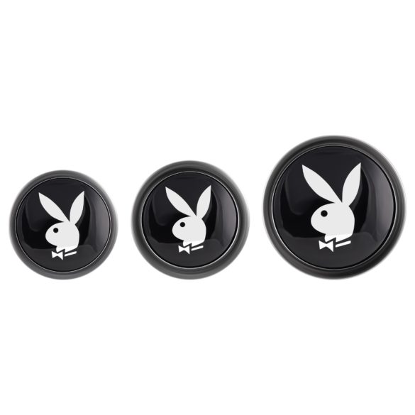 Playboy - analplugg set - 3 delar - silver