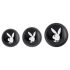 Playboy - analplugg set - 3 delar - silver