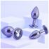Playboy - analplugg set - 3 delar - silver