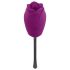 Playboy - Vattentät, uppladdningsbar ros-tunga vibrator (lila)