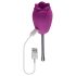 Playboy - Vattentät, uppladdningsbar ros-tunga vibrator (lila)