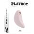 Playboy Palm - uppladdningsbar, vattentät 2-i-1 klitorisstimulator (rosa)