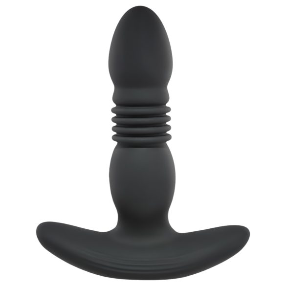 Playboy - Uppladdningsbar, stötande analvibrator (svart)