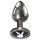 Playboy Tux - analplugg - liten - silver