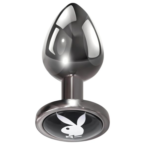 Playboy Tux - analplugg - liten - silver