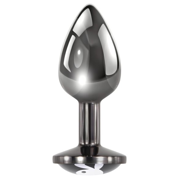 Playboy Tux - analplugg - liten - silver