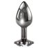 Playboy Tux - analplugg - liten - silver