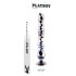 Playboy Jewels - vågig glasdildo (transparent)
