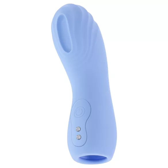Evolved - finger vibrator - texturerad - blå