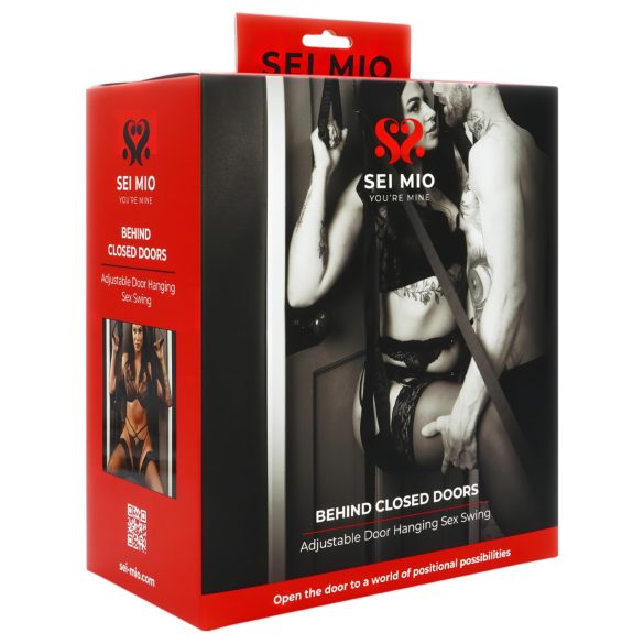 Sei Mio - sexgunga för dörr - justerbar - svart