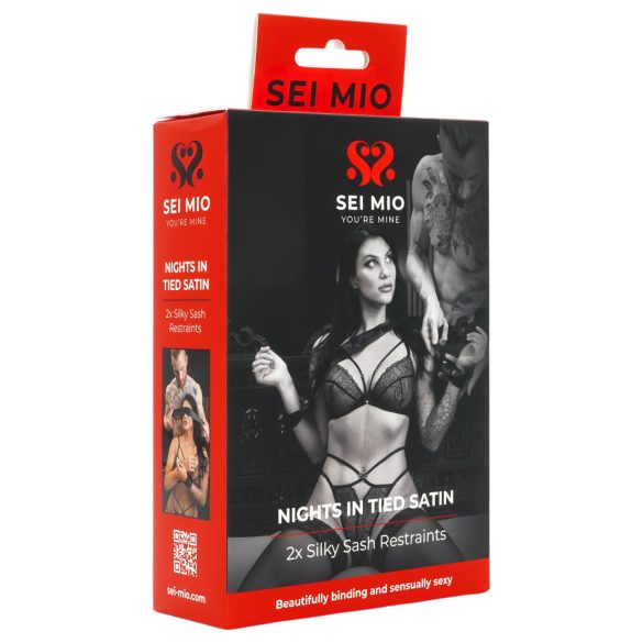 Sei Mio - Sidenband för bindning (svart)