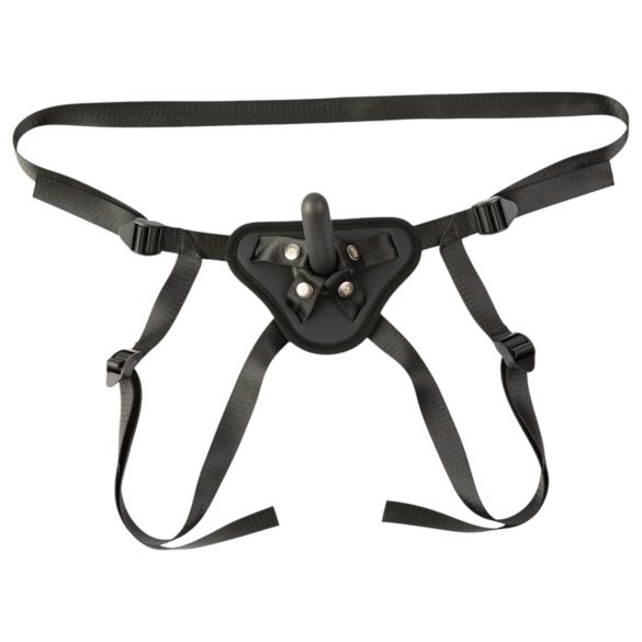 Sei Mio - Strap-on dildo med sele - 12,5 cm (svart)