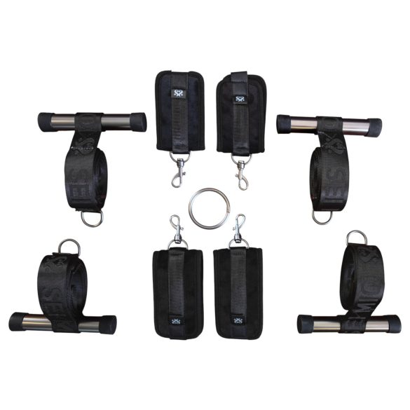 Sei Mio - dörrkors bondage - justerbar rem - svart