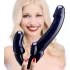 Strap U Revolver - strap-on dildo utan sele - svart