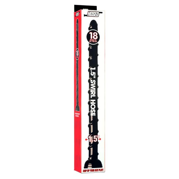 Hosed Swirl Analslang 18 - analdildo (svart)