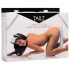 TAILZ - rävsvans analplugg och pannband (svart-vit)