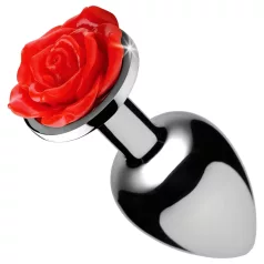 Booty Sparks - rosformad analplugg (silver)