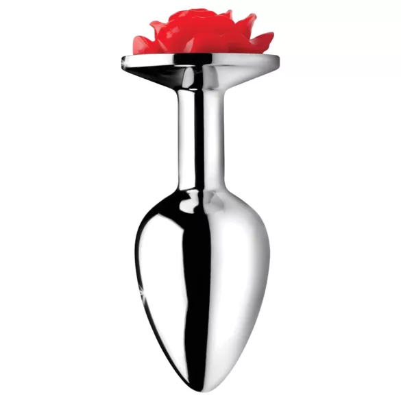Booty Sparks - rosformad analplugg (silver)