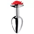 Booty Sparks - rosformad analplugg (silver)